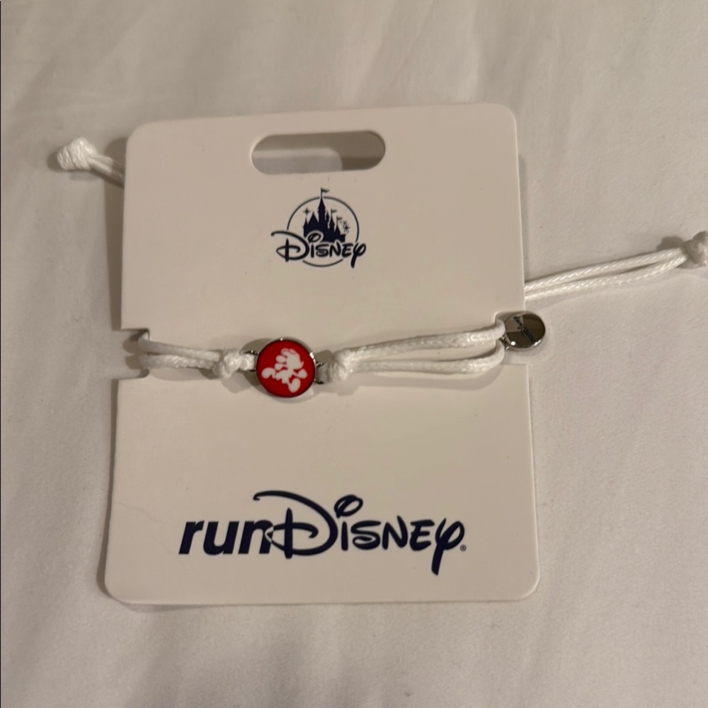 RunDisney White and Red Jewelry Bracelet